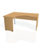Pracovný stôl Gate, ergo, pravý, 160x75,5x120 cm, buk/buk