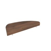 Paraván Hobis na hranu stola, oblý, 140 cm, orech