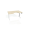 Pracovný stôl Motion Ergo, PO, 3S, 140x61-128x90 cm, agát/biela