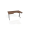 Pracovný stôl Motion Ergo, PO, 3S, 140x61-128x90 cm, orech/sivá