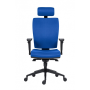 Kancelárska stolička GALA PLUS PDH SL 1580 SYN modrá BN3 + podrúčky AR08