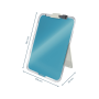 Flipchart stolný sklenený Leitz Cosy kľudný modrý