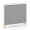 Policová skriňa ALFA ROOT s del.priečkou, žalúziové dvere RAL9010, 2 police, 120x45x121,5cm, biela