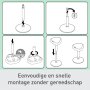 Ergonomická balančná stolička Leitz Ergo na státie, svetlo šedá