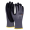 Rukavice pletené, polomáčané DONAU SAFETY Flex-Dotted, kat. II šedé veľ. 9