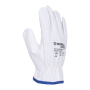 Rukavice pracovné celokoženné DONAU SAFETY biele veľ. 10/XL