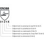 Rukavice ochranné celokoženné DONAU SAFETY zváracie TIG bielo-šedé veľ. 10/XL