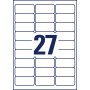 Etikety univerzálne 63,5x29,6mm Avery A4, silne lepivé 20 hárkov