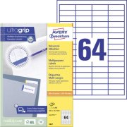 Etikety univerzálne 48,5x16,9mm Avery A4 100 hárkov