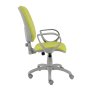 Zdravotnícka stolička Rianna, s podrúčkami, zdravot. ekokoža zelená KN0079