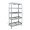 Policový regál s 5 drôtenými policami, š.90 x h.45 x v.180 cm