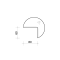 Doplnkový stôl Cross, ľavý, 120x75,5x(80x60) cm, jelša/kov