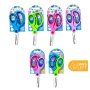 Detské nožnice DONAU Soft Grip okrúhlá čepeľ, 13 cm, mix farieb, displej 30 ks