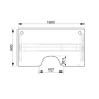 Pracovný stôl Motion Ergo, PO, 3S, 160x61-128x90 cm, dub/čierna