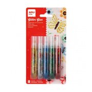 Lepidlo glitrové 13g metalické farby 5ks