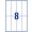 Magnetické popisovacie štítky Avery 50mm x 140m