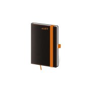 Diár BLACK ORANGE týždenný vreckový A6 9x14cm 2027