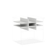 Priehradka do niky BASIC, 77x34x52cm, biela