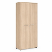 Šatníková skriňa s policami a výsuvnou tyčou BASIC, 80x40x182cm, agát svetlý