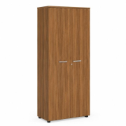 Šatníková skriňa s policami a výsuvnou tyčou BASIC, 80x40x182cm, orech Dijon