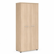 Šatníková skriňa BASIC s výsuvným vešiakom, so zámkom, 80x40x182,1cm, agát svetlý