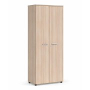 Policová skriňa BASIC, so zámkom, 80x40x182,1cm, agát svetlý