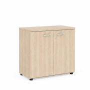 Policová skriňa BASIC, so zámkom, 80x40x76,5cm, agát svetlý