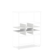 Priehradka do niky BASIC, otvorená, 76,7x37,8x32,9cm, biela